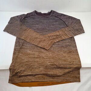 Lululemon Metal Vent Tech Long Sleeve Mens Size Large Dark Adobe Fools Gold